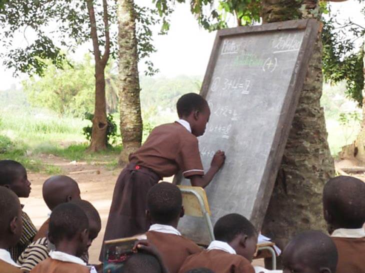 Kids in South Sudan getting education