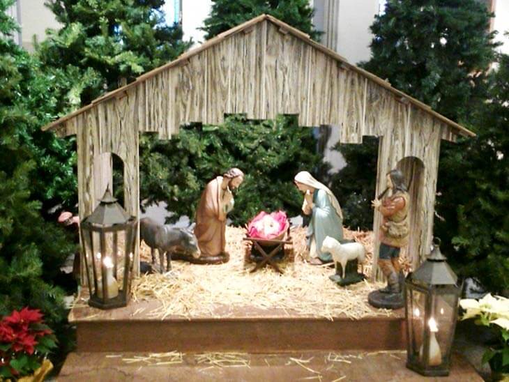 Christmas manger scene