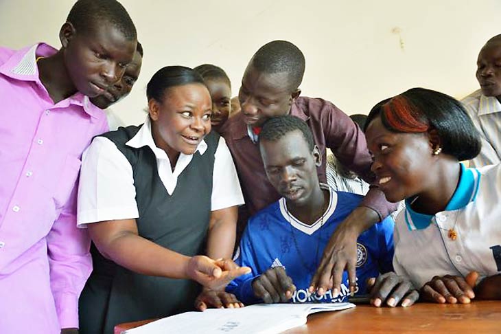 South Sudan teachers being trained