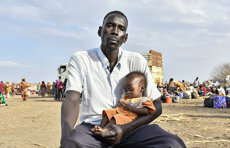 Santino Thon Bol, 39, is a South Sudanese construction worker who returned to his own country after fleeing Sudan. [Jok Solomun/Reuters] https://www.aljazeera.com/gallery/2023/5/8/photo-sudan-crisis-forces-south-sudanese-refugees-back-to-troubl | Photo gallery, Al Jazeera